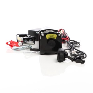 Xpotool elektrische Seilwinde 12V mit Stahlseil, Lasthaken und Fernbedienung. Motorwinde für Fahrzeuge und Boote.
