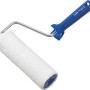 LUX Lasurroller 18 cm Mikrofaser für glatte Flächen, mit blauem Griff.