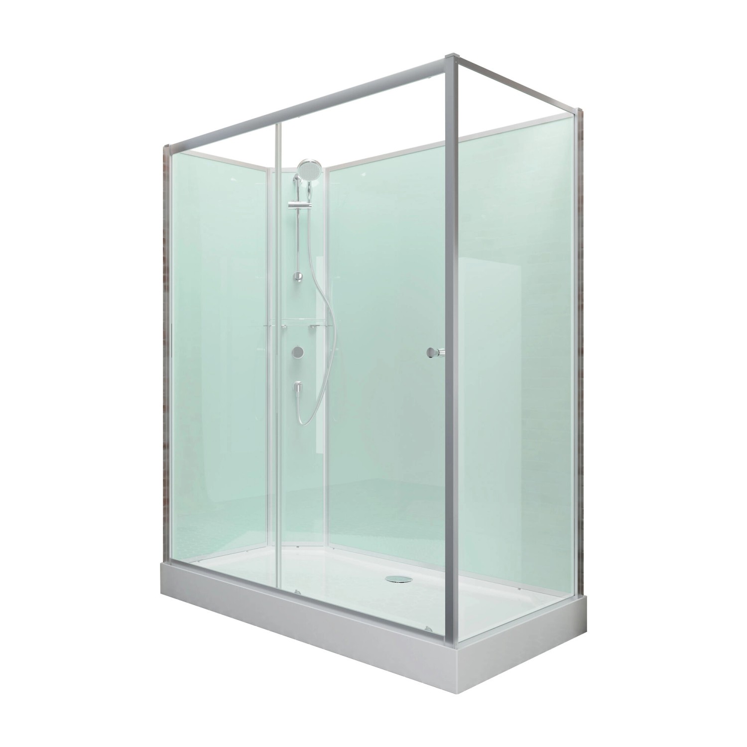 Schulte Komplettduschkabine Ibiza Funktionsteil links 140x90x204 cm