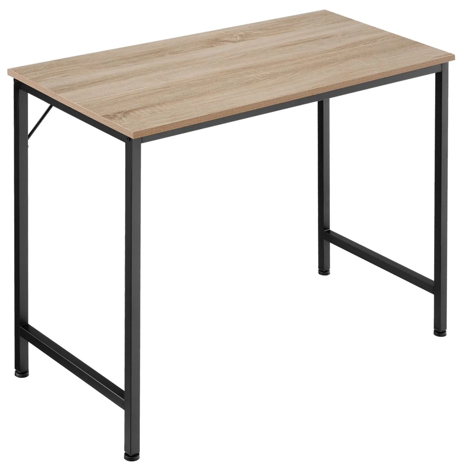 Tectake Schreibtisch Jenkins Industrial Style Holz und Stahl  50 x 80 x 75 50 cm Industrial Holz Hell  Eiche Sonoma