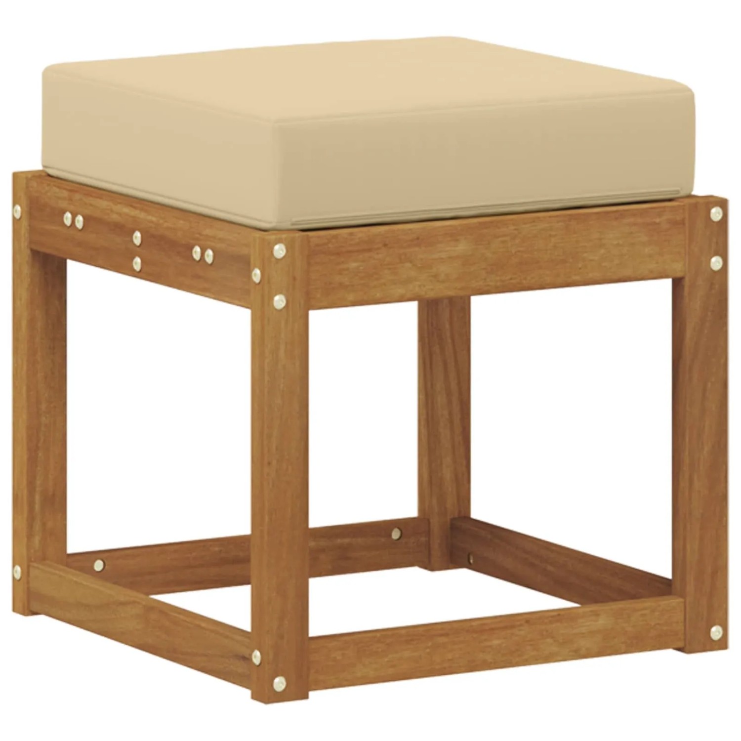 vidaXL Outdoor Hocker Bank Massivholz Akazie Natur 900661