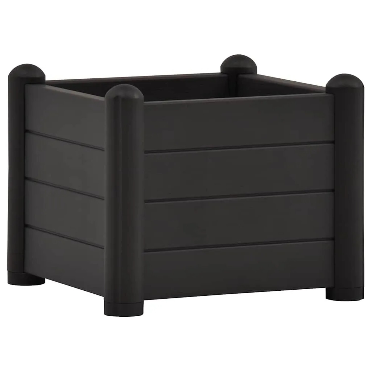 Furnicato Garten-hochbeet Pp Anthrazit 43x43x35 Cm