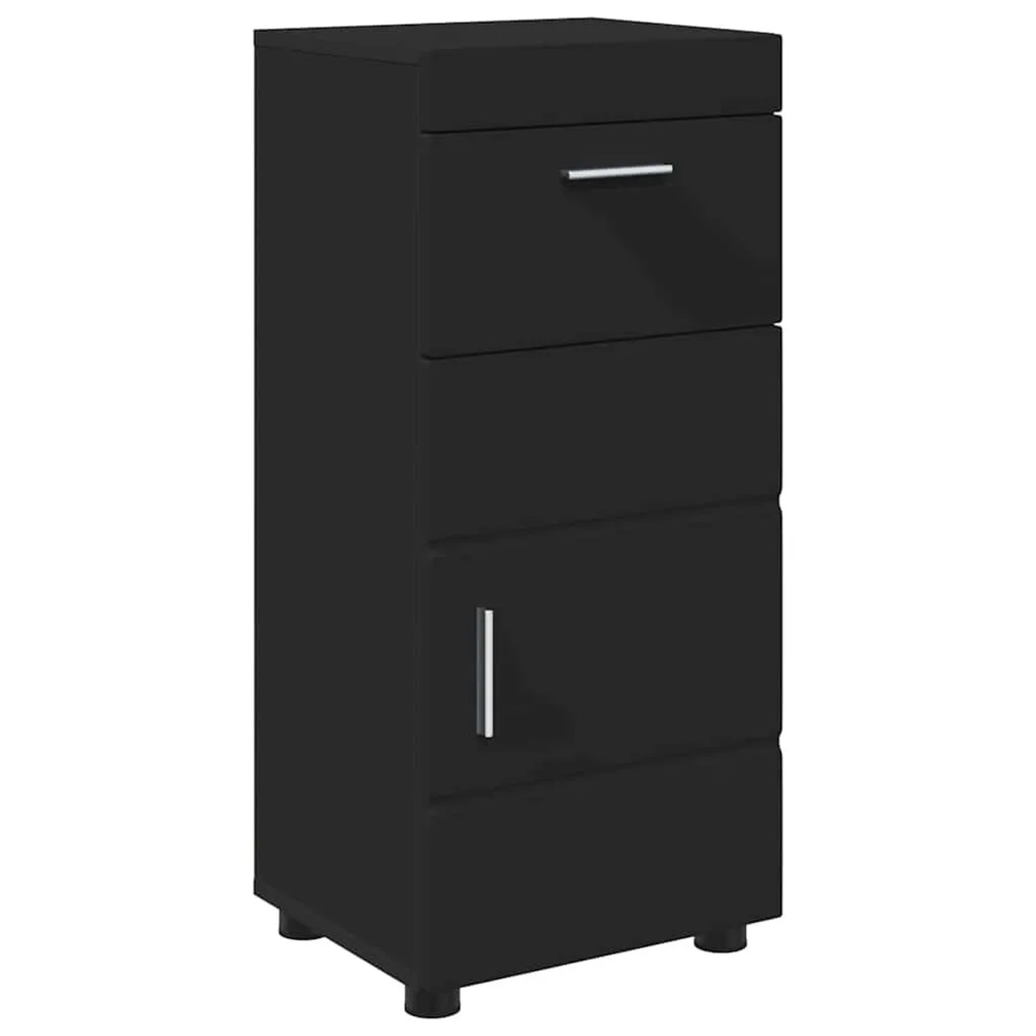 vidaXL Badezimmerschrank-Set TULUM Schwarz 37 x 31,5 x 82 cm 880342