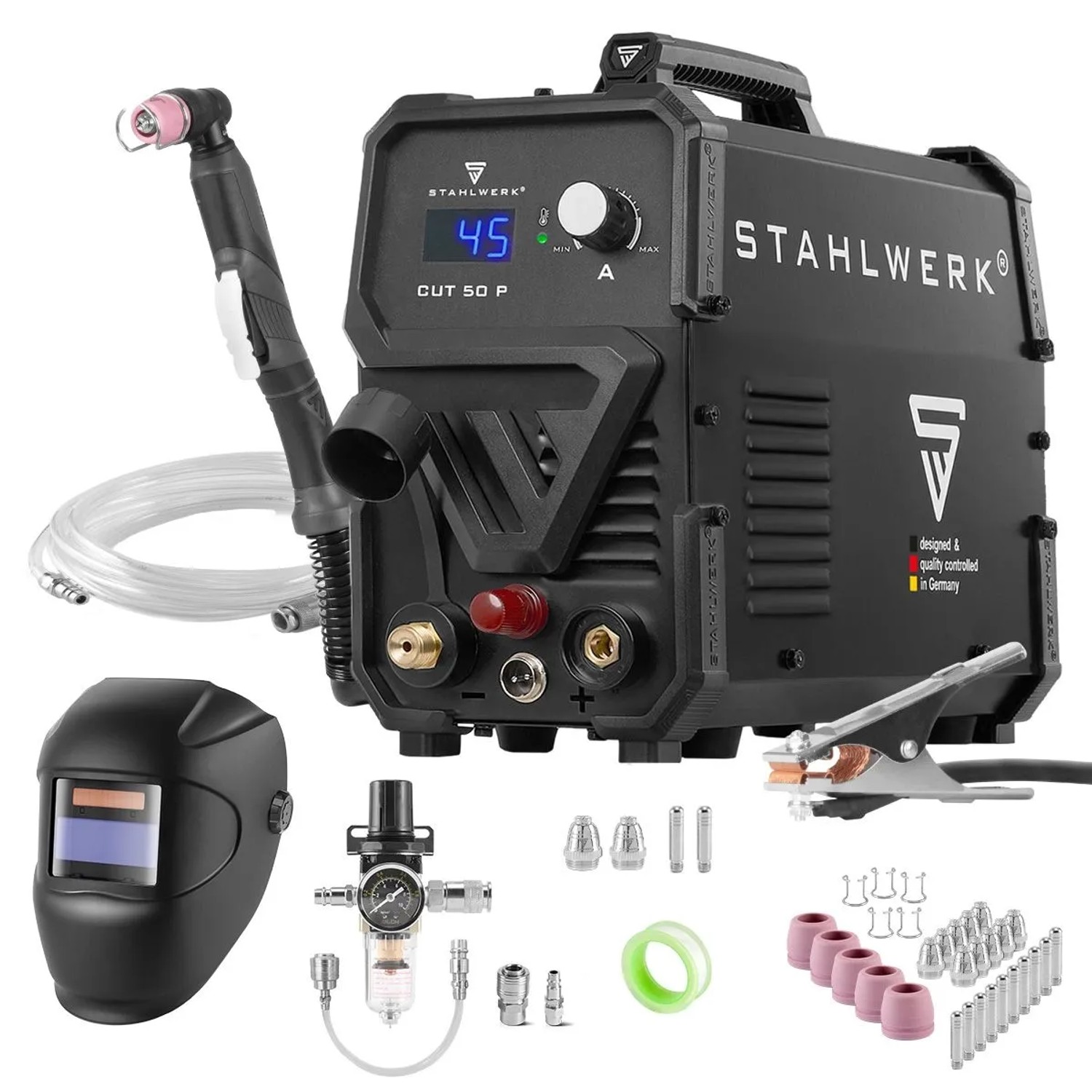 STAHLWERK CUT 50 ST IGBT Plasmaschneider – 50 A, HF Zündung, 14 Mm Schnitt, 230 V, 7 Jahre Garantie