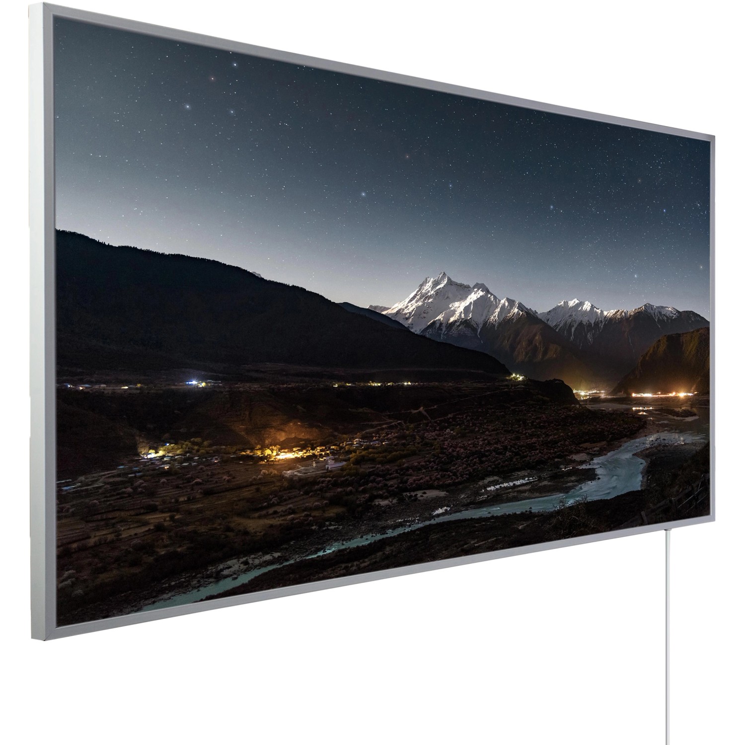 Könighaus Infrarotheizung Panorama-Serie 60cm x 120cm 1000 W Berg Tal und S günstig online kaufen