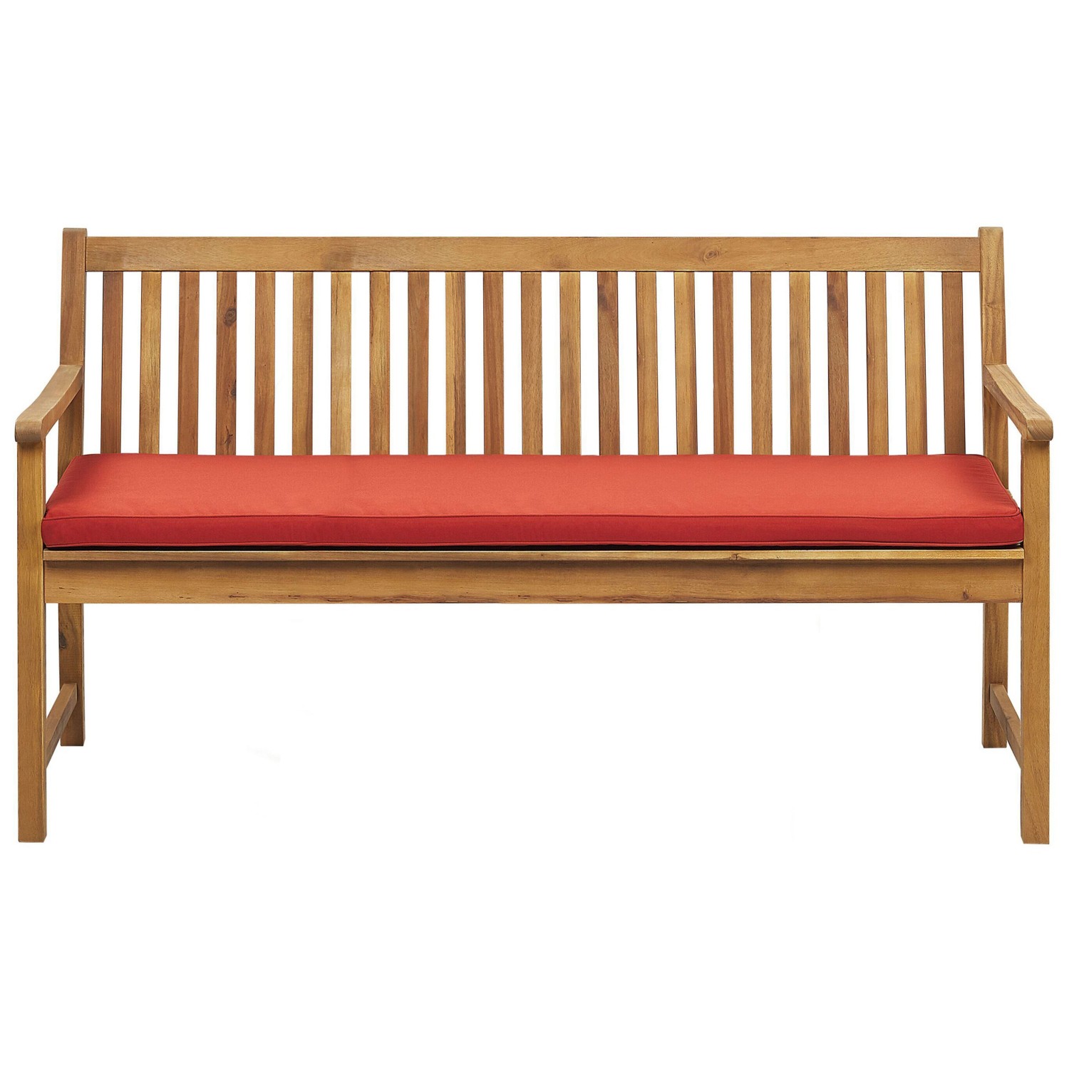 Beliani Gartenbank VIVARA Dunkelrot 61x160x88 günstig online kaufen