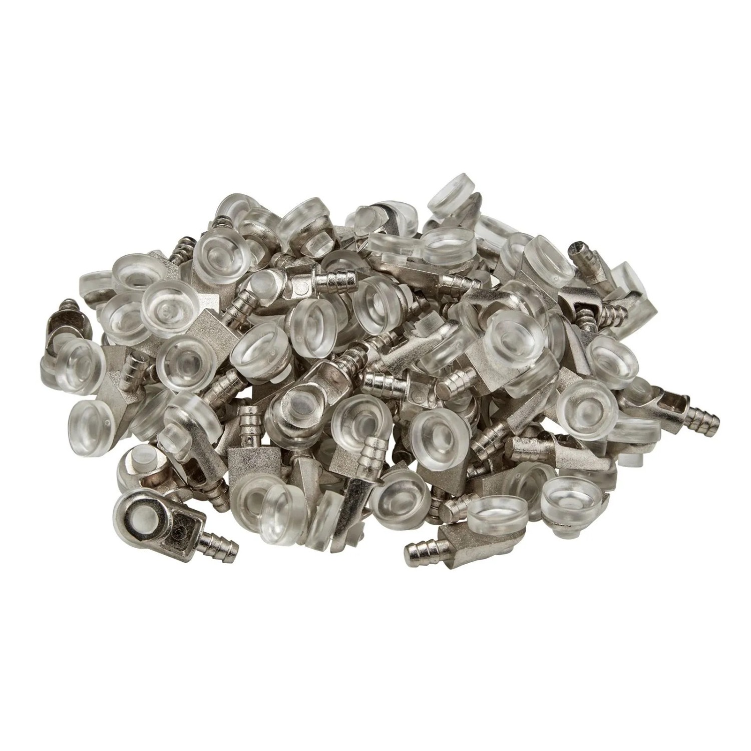 SOTECH 100 x Bodenträger D5 mm mit Gummiauflage Länge 17 mm