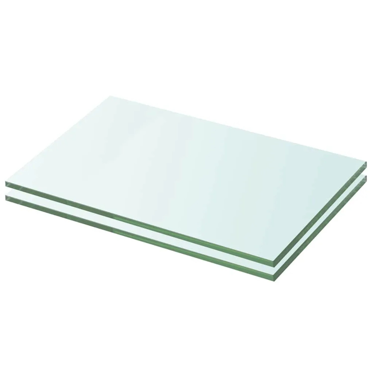 vidaXL Regalböden 2 Stk Glas Transparent 20x25 cm 3051545
