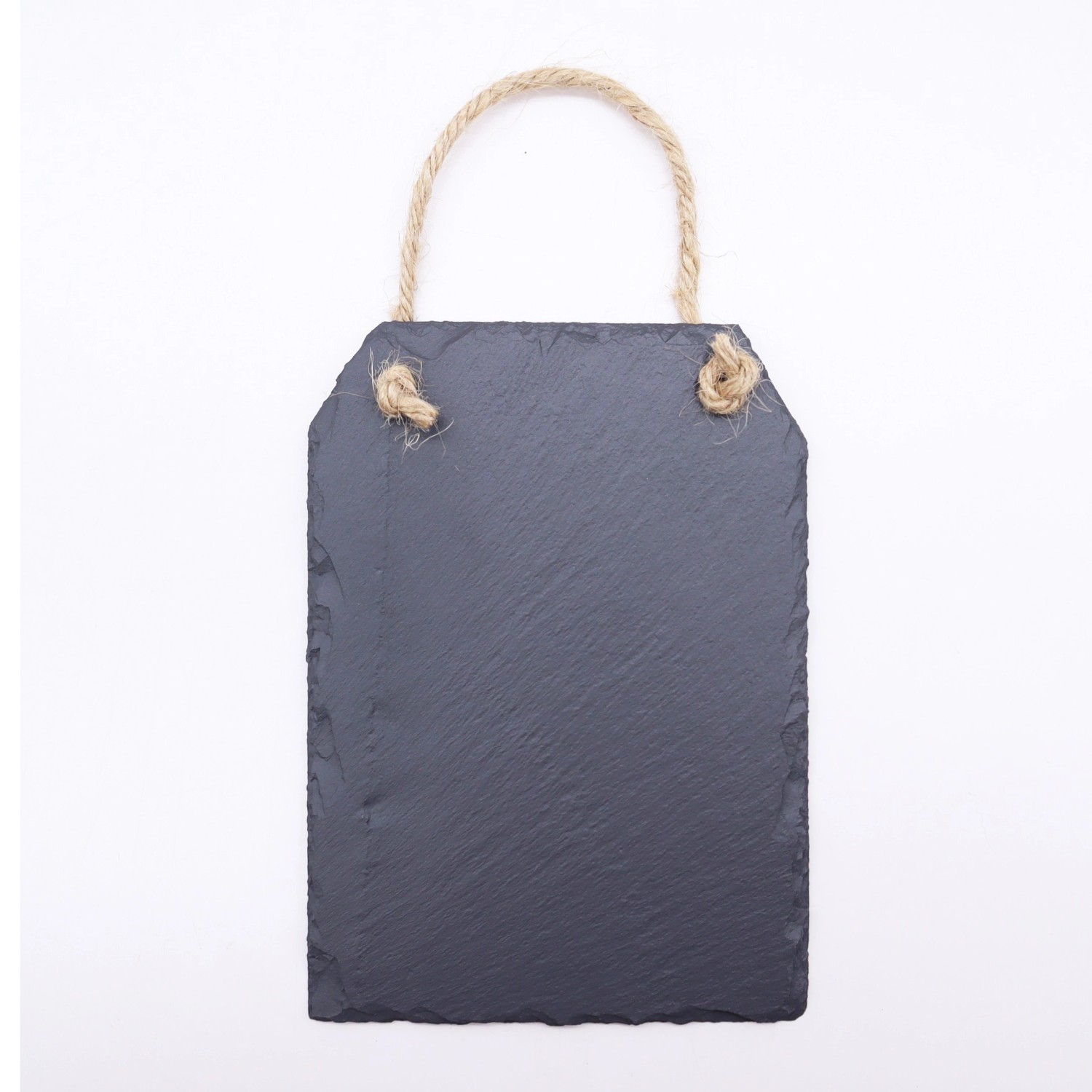 Boltze Dekoschild mit Juteband 1-teilig 10 cm x 14 cm Schwarz günstig online kaufen