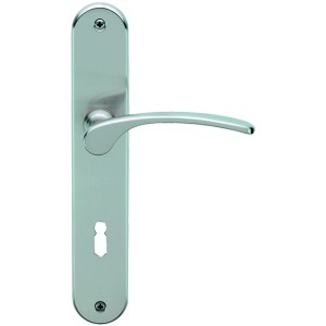 AnsaPro Zimmertür-Garnitur Donau Messing, Türbeschlag mit Langschild