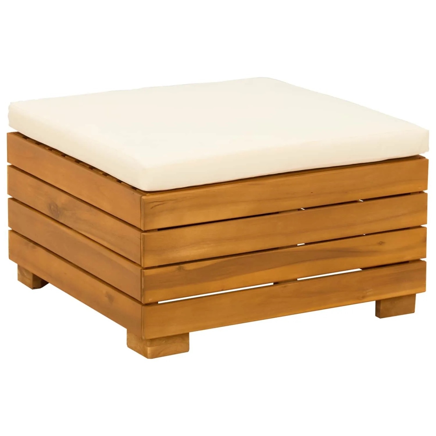 vidaXL Garten-Fußhocker Massivholz Akazie Braun 42022431