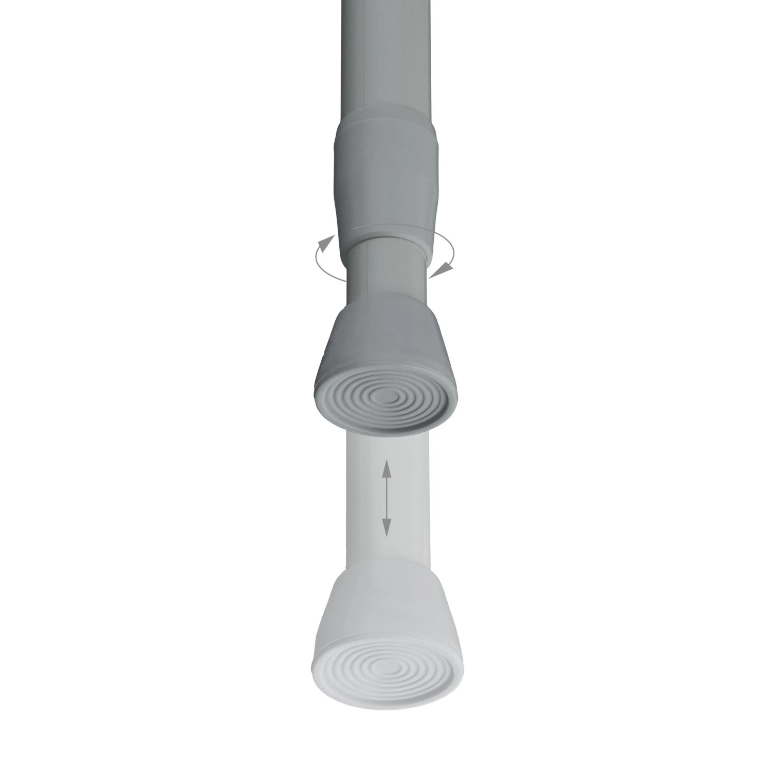 Relaxdays Teleskopstange Edelstahl Grau Verstellbar 66 cm bis 110 cm_5