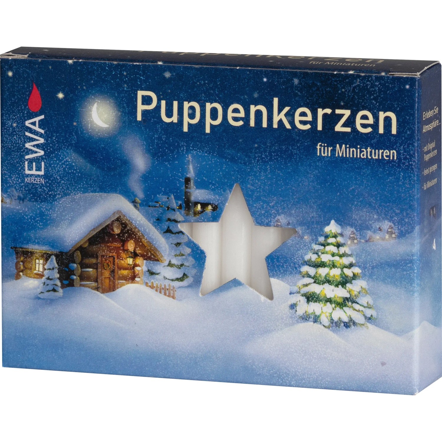 Puppenkerzen 40er-Pack 6,5 cm x Ø 0,7 cm Rot