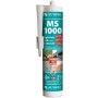 Hotrega MS 1000, 4 Kartuschen transparentes Klebe- und Dichtmittel für vielfältige Anwendungen.