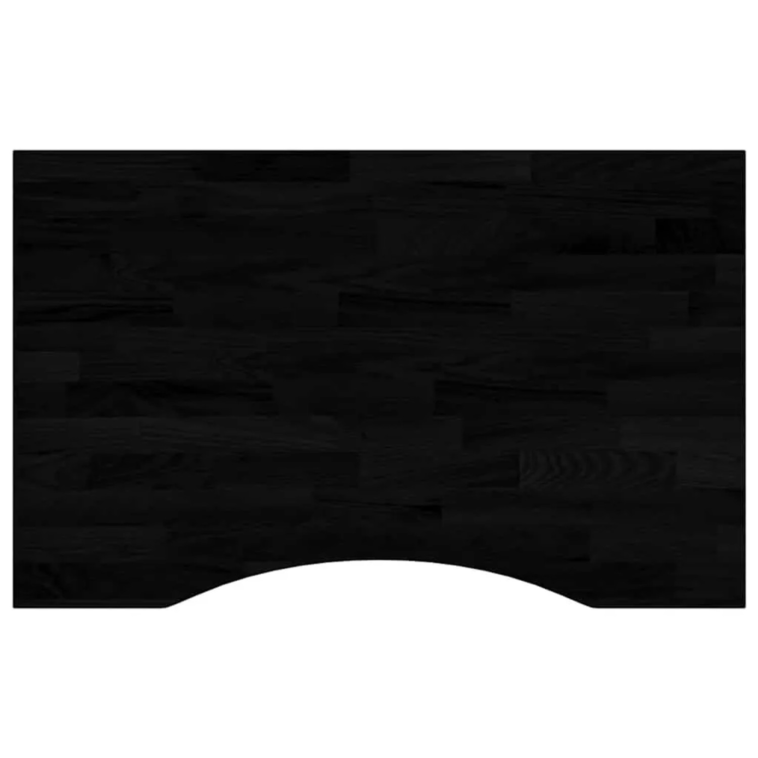 vidaXL Schreibtischplatte Dunkelbraun 80x60x2,5 cm Massivholz Eiche 4009032