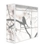 Weißer Banjado Briefkasten mit Vogel-Motiv, inkl. Montagematerial und 2 Schlüsseln.