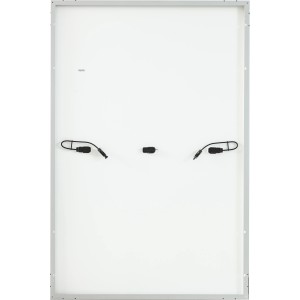 Rückansicht Absaar Solar Solarmodul Ulica UL-410M-108HV mit Anschlüssen, geeignet für Solaranlagen.
