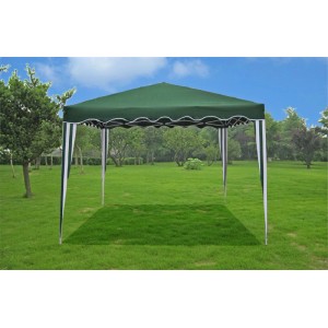 DELUKE Pavillon STEFAN 3x3m Grün Polyester Campingpavillon Festivalpavillon Gartenpavillon
