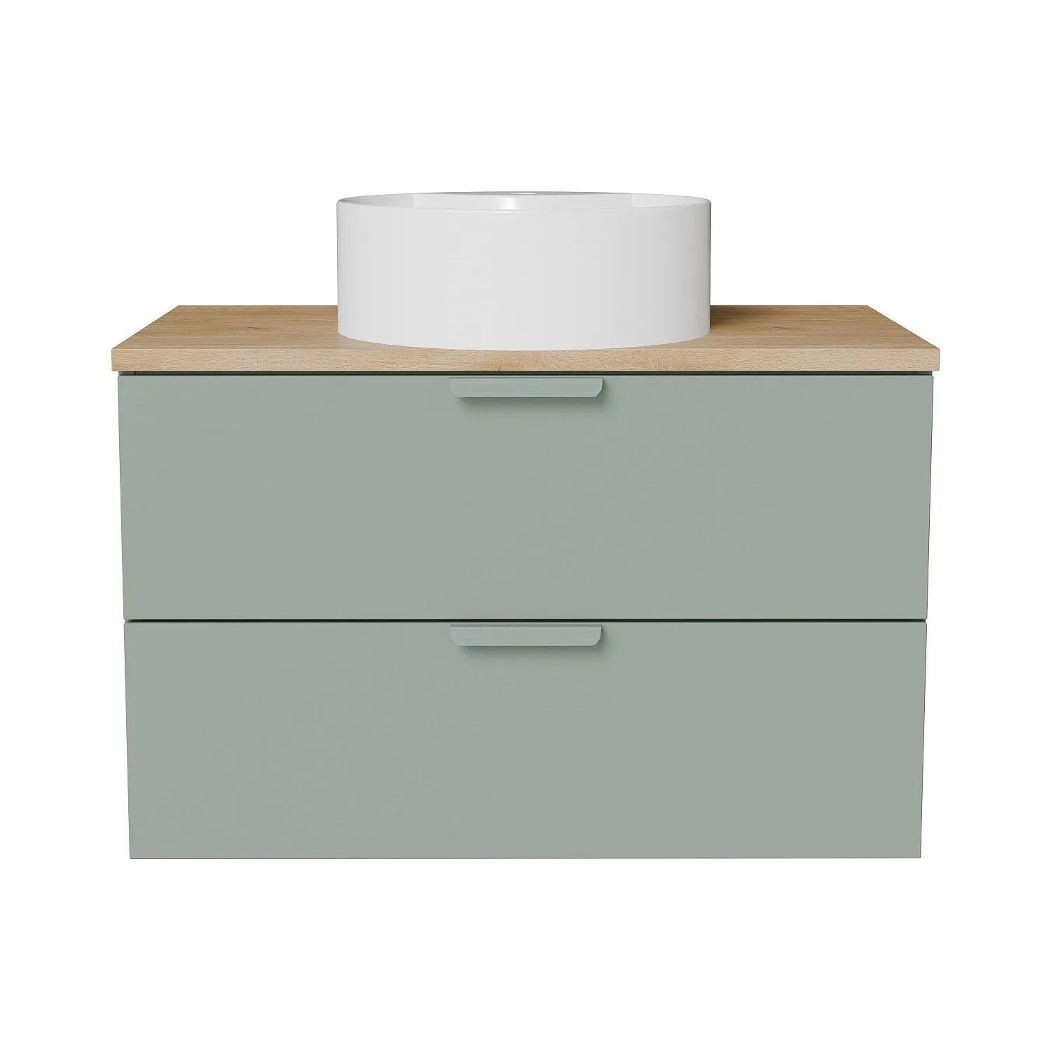 Vente-unique Einzelwaschtisch Avoreli Mandelgrün 80 cm