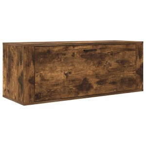 vidaXL Wand-Schuhschrank Räuchereiche 100x35x38 cm Holzwerkstoff 821025
