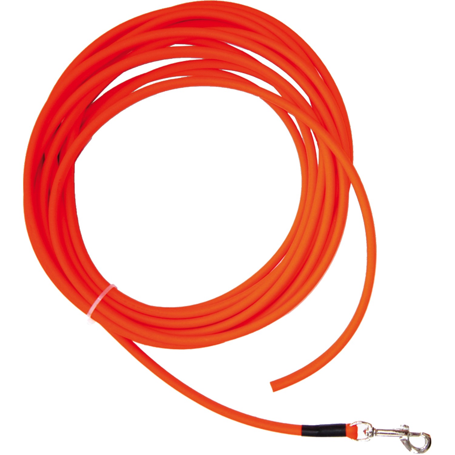 Heim Hunde-Suchleine BioThane Durchmesser 8 mm Länge 10 m Leuchtorange