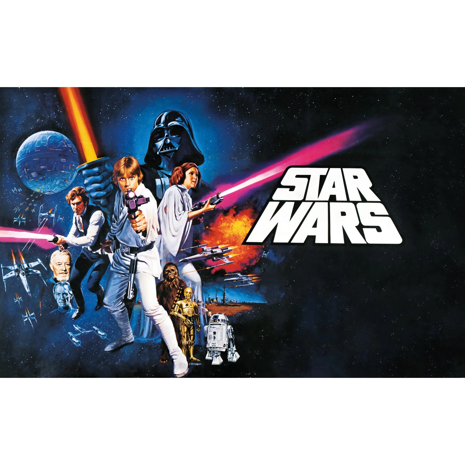 Komar Fototapete Vlies Star Wars Poster Classic 1  400 x 250 cm
