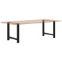 vidaXL Esstischbeine, 2 Stk., schwarz, Stahl, 70x72-73 cm. Tischbein-Set für Esstische.