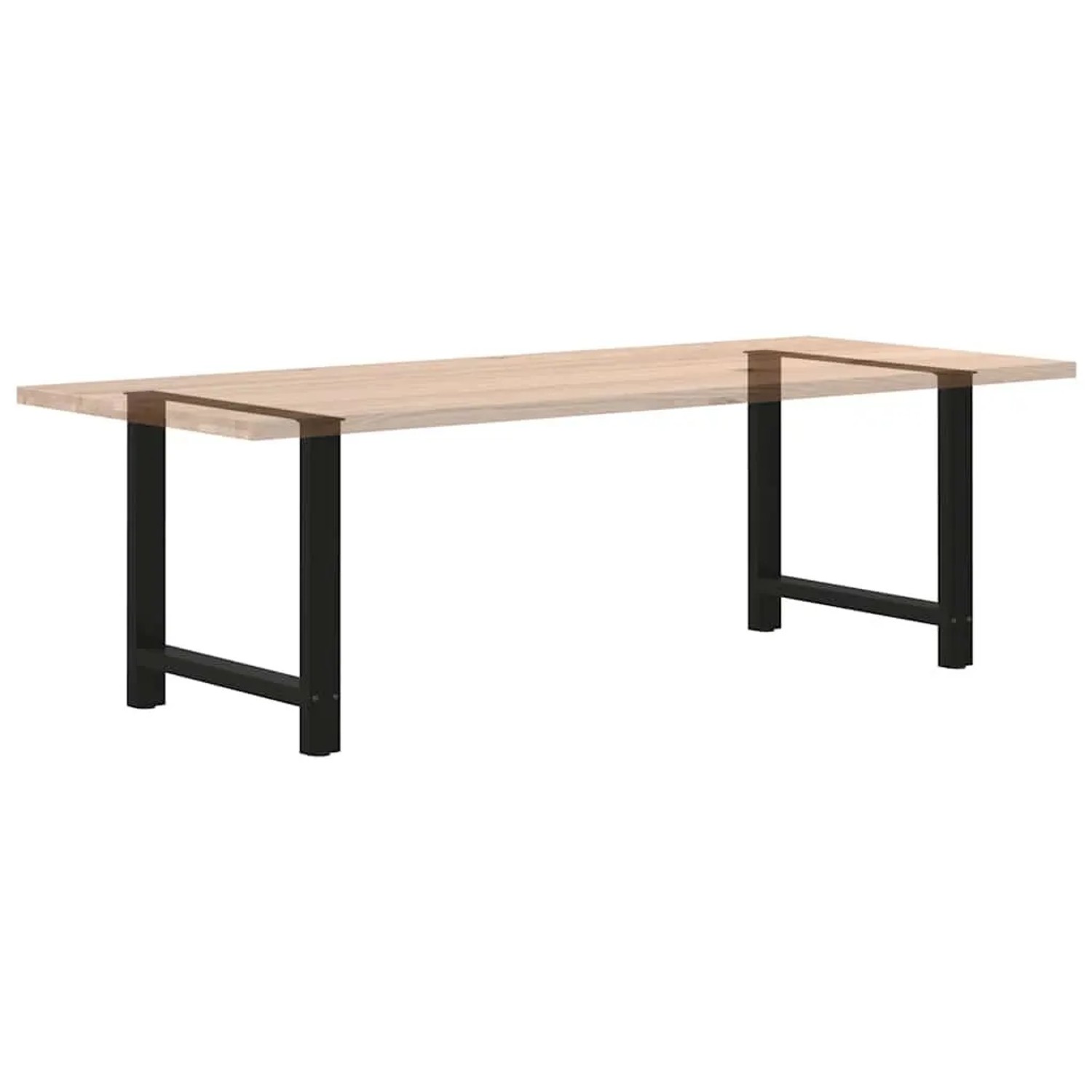 vidaXL Esstischbeine, 2 Stk., schwarz, Stahl, 70x72-73 cm. Tischbein-Set für Esstische.
