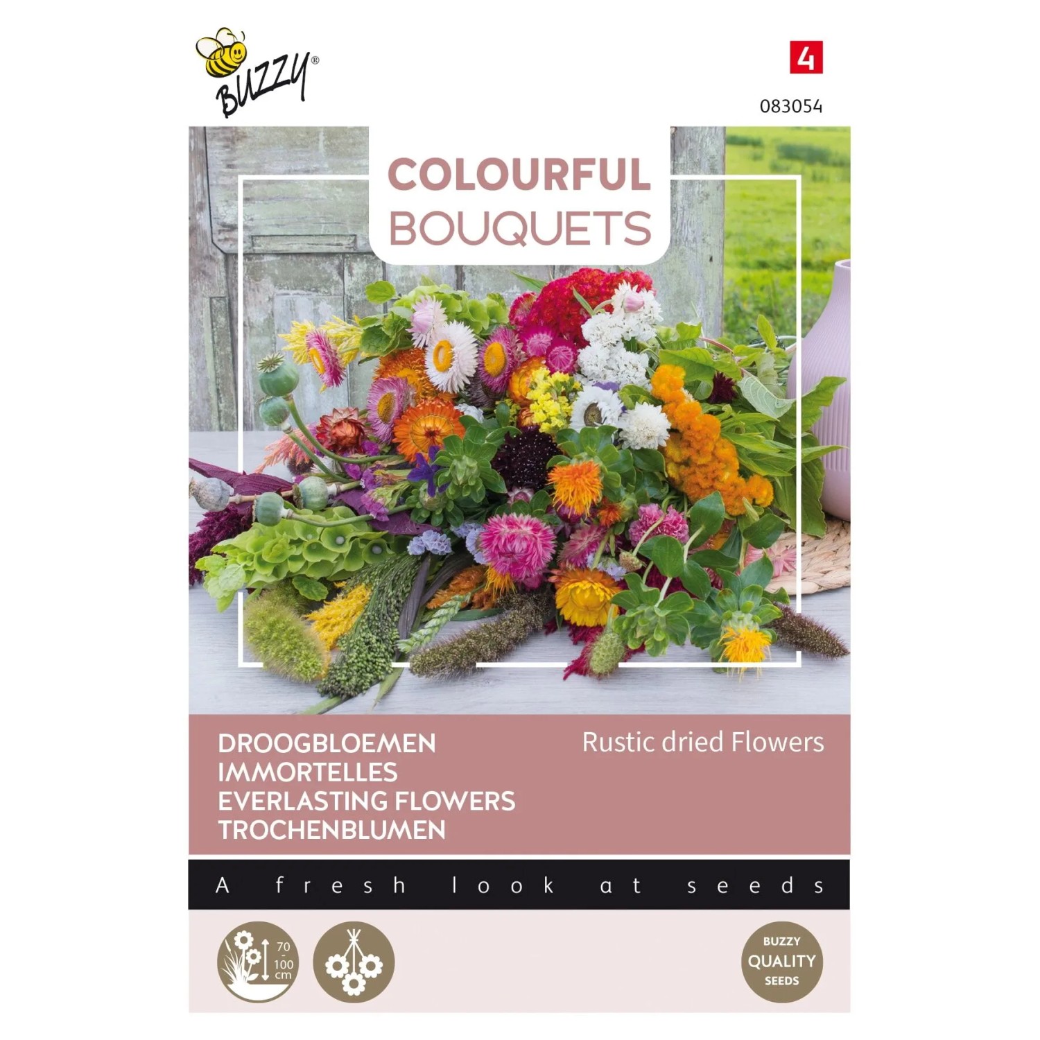 arborix Trockenblumen-Mischung 'Rustic Dried Flowers' Buzzy Colourful Bouquets Samen Ca. 5 G Für Trockensträuße
