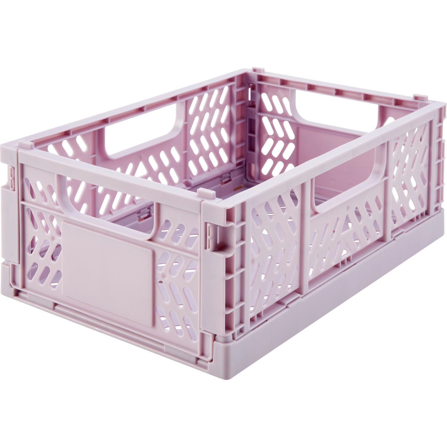Rosa-wollweiße Klappbox Under The Sea, 1 Stück aus dem 3er-Set. Aufbewahrungsbox aus Kunststoff mit Griffen.