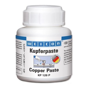WEICON Kupferpaste KP 120 P in Pinseldose, Schmierstoff für Schraubverbindungen.