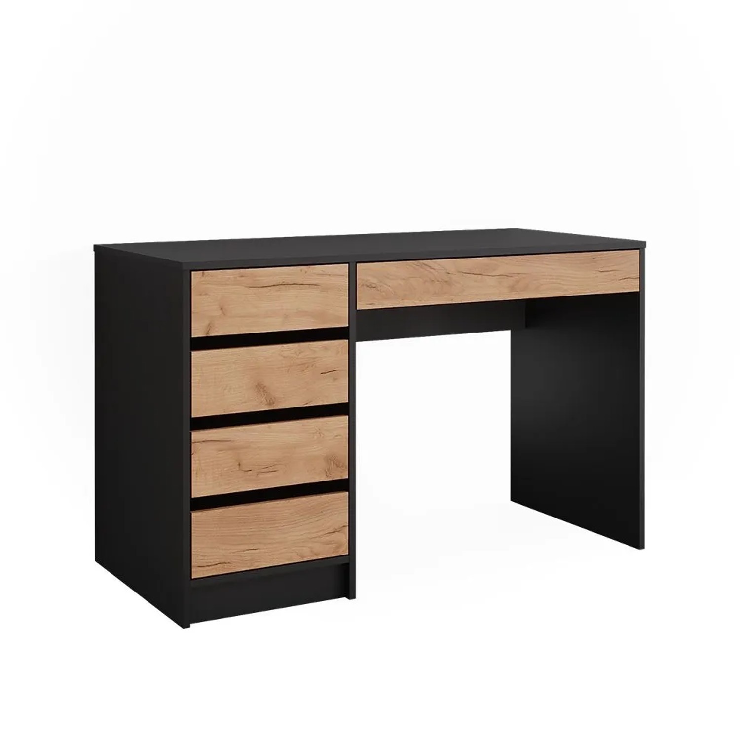 Vicco Schminktisch Sherry Anthrazit/Goldkraft Eiche 120 x 75 ohne Spiegel