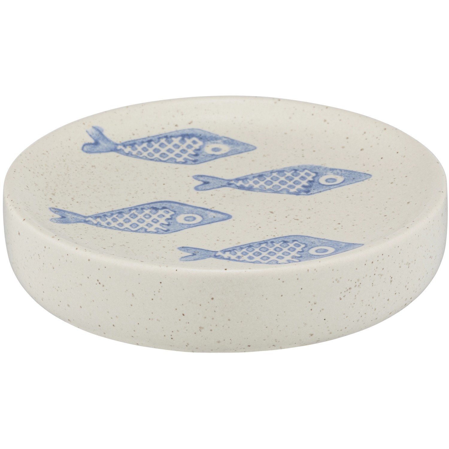Wenko Seifenablage Aquamarin Keramik Beige Handbemalt