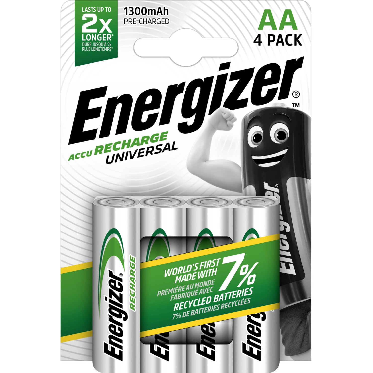 Energizer Akku Universal AA Mignon 1300 mAh 4 Stück