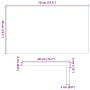 vidaXL Fensterbänke 2 Stk Dunkelbraun 70x40x2 cm Massivholz Eiche 4009197_10
