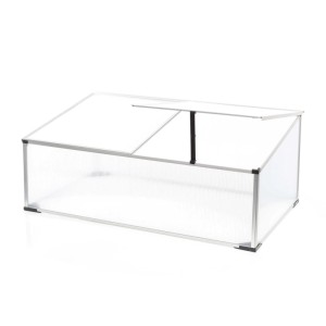 Wiltec Frühbeet Alu 100X60X40Cm Frühbeetkasten Gewächshaus Treibhaus Arretierbar