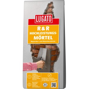 Verpackung R & R Hochleistungsmörtel 5 kg, Reparatur- und Renoviermörtel für Treppenstufen und mehr.