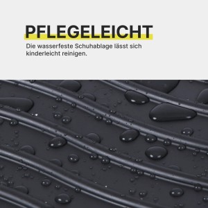 Bestlivings Schuhabtropfschale, 2er-Pack. Fußmatte mit Wasserperlen, pflegeleichte Schuhschale.