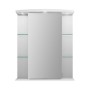 Weißer Sieper Spiegelschrank Havana LED, 55x66 cm, mit Glasablagen und Beleuchtung.