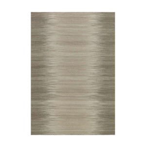 MeGusta Flachflor Teppich Retro Taupe Wolle, 90x160 cm. Wollteppich mit Farbverlauf.
