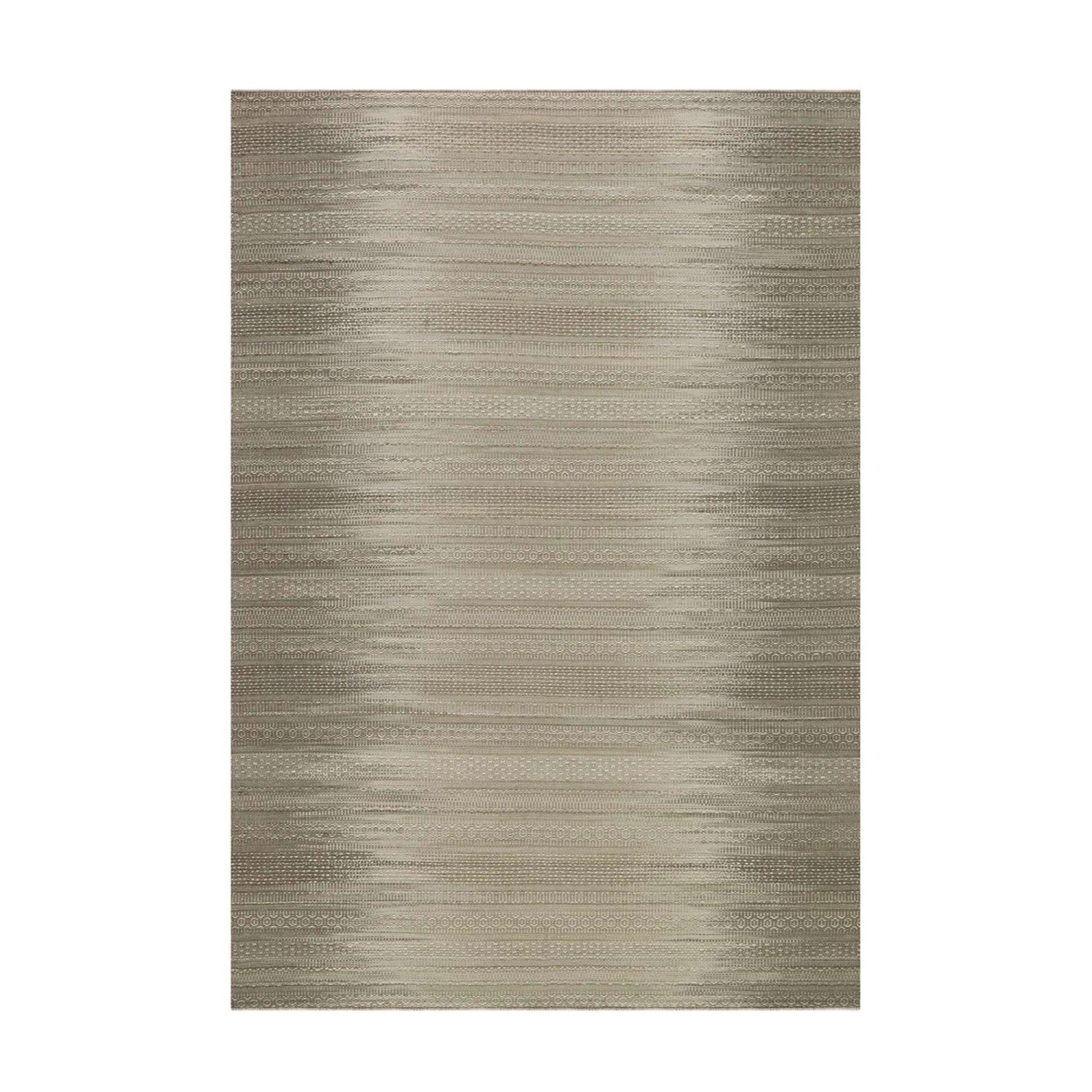 MeGusta Flachflor Teppich Retro Taupe Wolle 90x160 cm Graciela günstig online kaufen