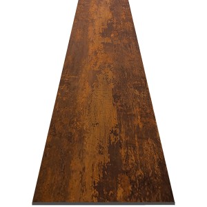 T & J Farö Zaunlamelle Dekor Rost, HPL Steckzaunsystem für Sichtschutz.