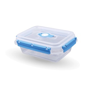 Bestlivings Frischhaltebox, 0,9L, blau, mit Deckel. Lunchbox für Vorräte.