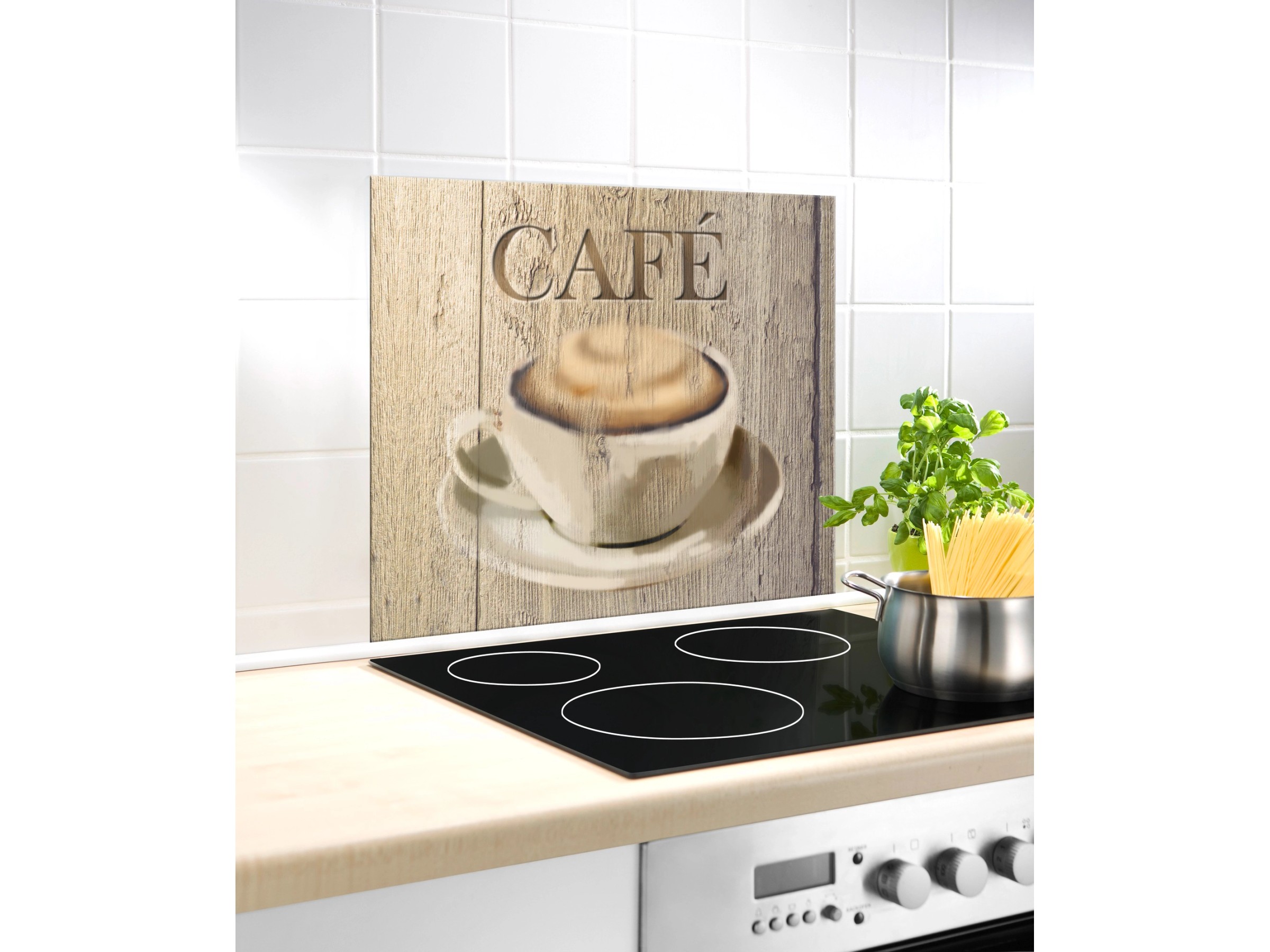 Küchenrückwand Aus Sicherheitsglas – 125 X 50 Cm, Motiv 'Französisches Frühstück', Abwischbarer Spritzschutz, Made In Germany