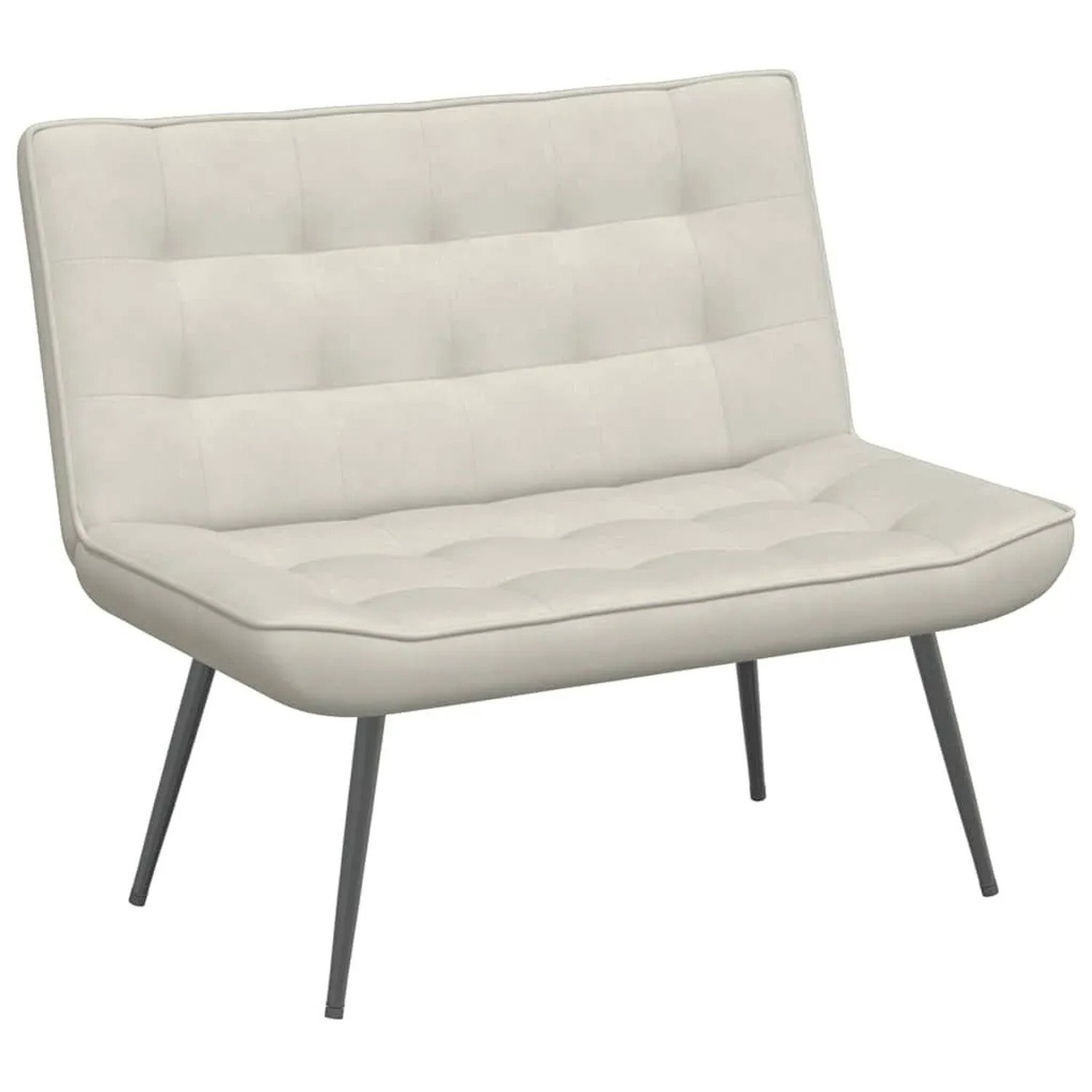 vidaXL Sitzbank Creme 110x74x84 cm Samt 4012345