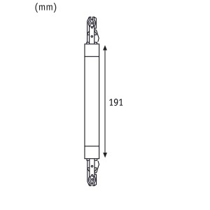 Paulmann URail Flex II Verbinder, signalweiß, 22,7cm, für flexible Schienensystem-Verbindungen.