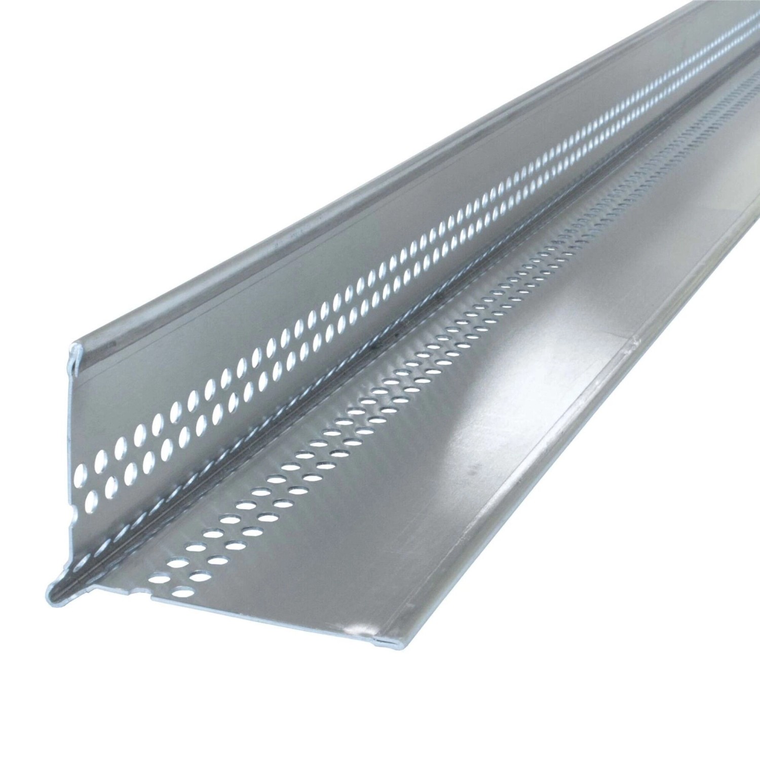 Daprona Kiesfangleiste mit Tropfkante 10x 2,5m x 80mm x 90mm Aluminium Silber