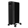 Schwarzer TroniTechnik Ölradiator TT OR 207 mit 7 Rippen, 1500 Watt und drei Heizstufen.