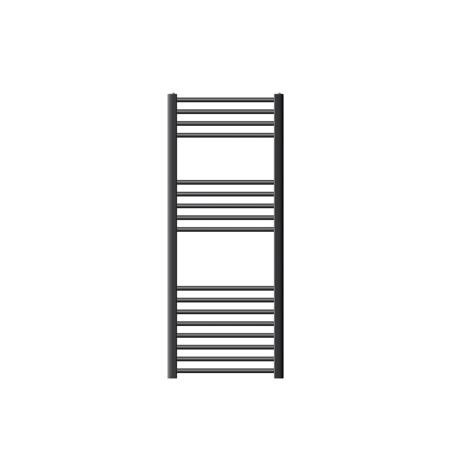 LuxeBath Badheizkörper 500x1200mm Anthrazit Gerade mit Heizstab 900W