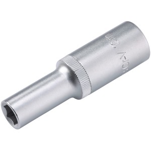 LUX Stecknuss 10 mm lang Comfort, Sechskant, Chrom-Vanadium-Stahl für Schlüssel & Abzieher.